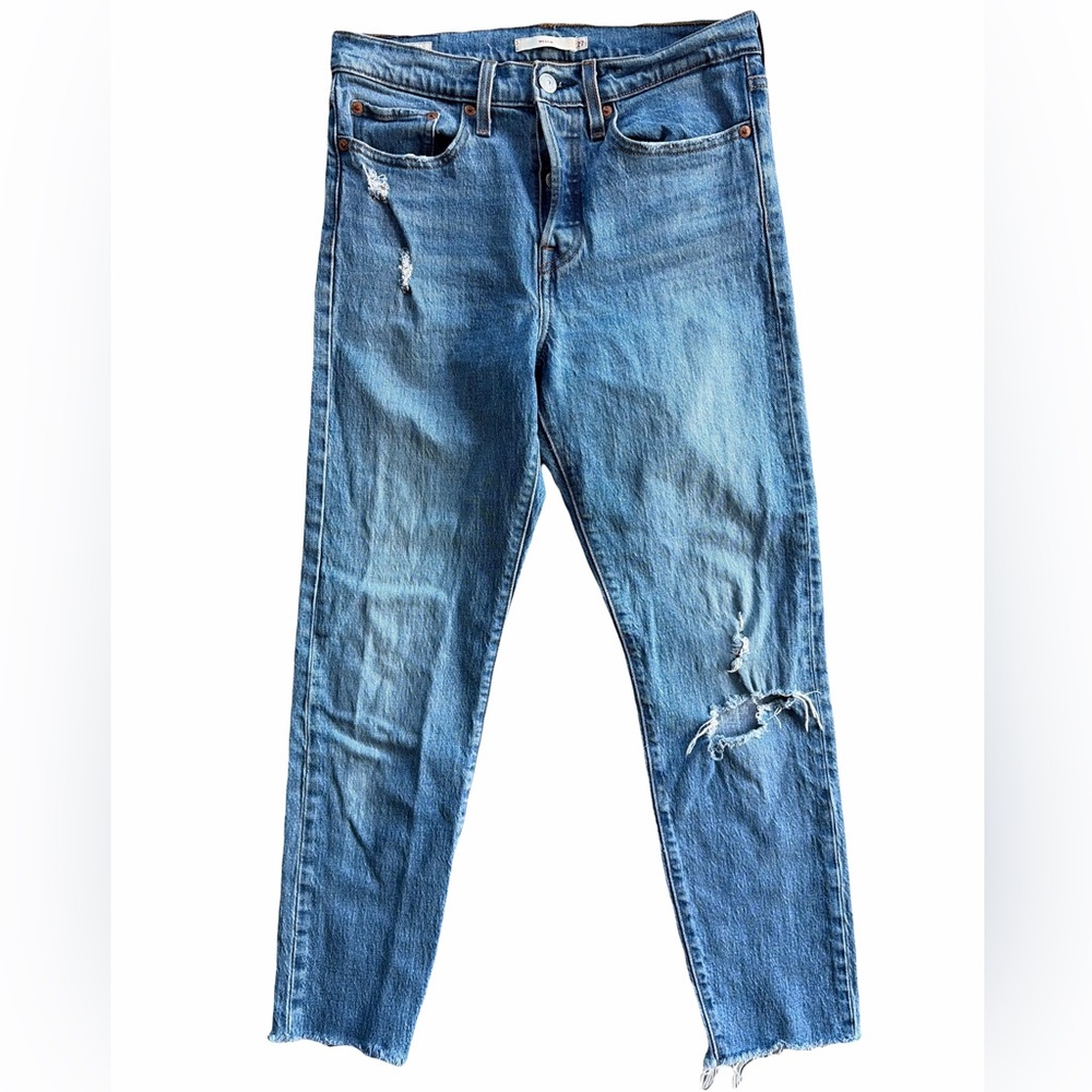 Levi's Premium Women's Wedgie Straight Fit High Rise Button Fly Jeans